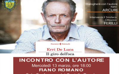 FIANO ROMANO – Erri De Luca presenta il suo ultimo libro (info)